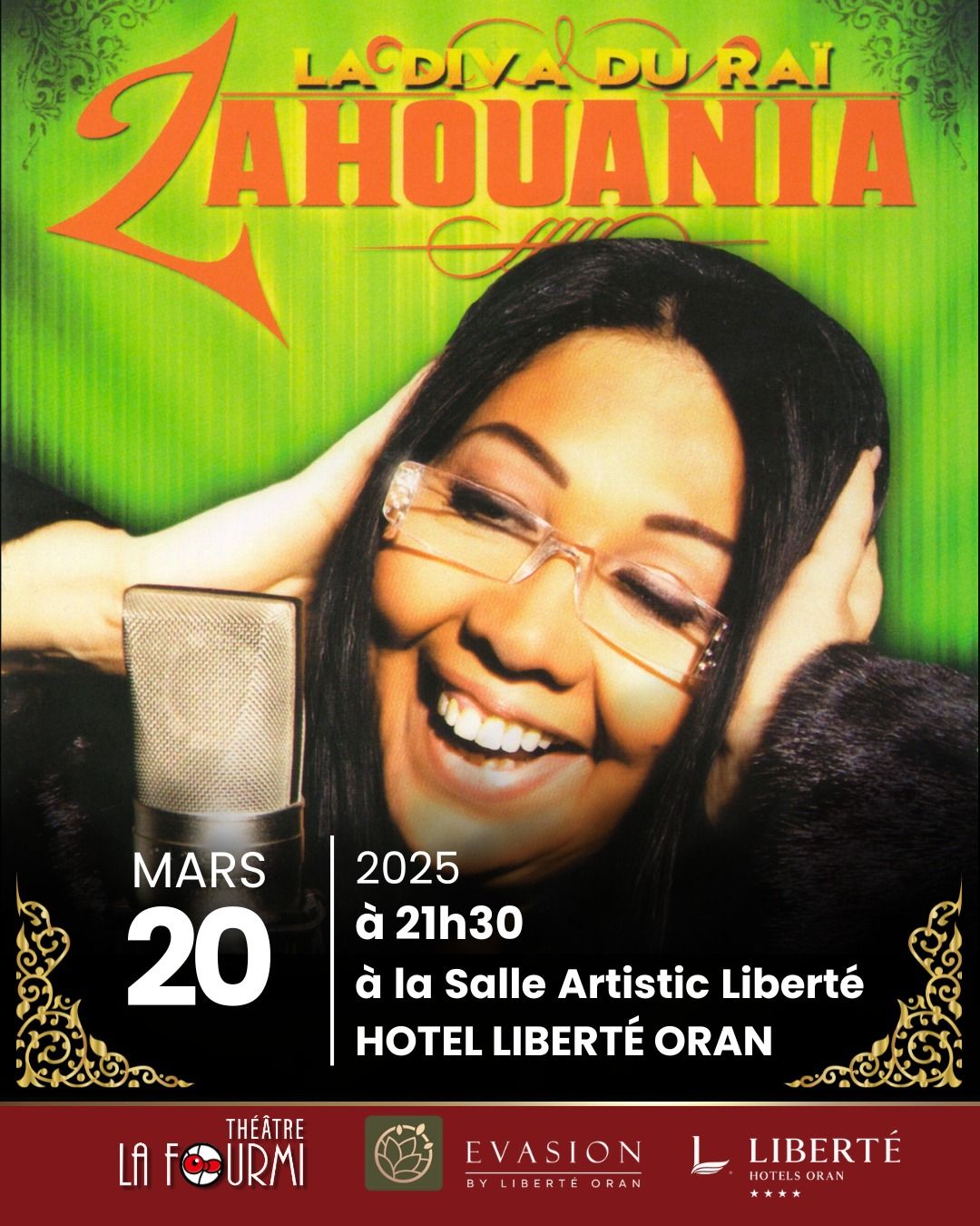 Théâtre - La légende sera là !! Cheba Zahouania en concert à la Salle ...