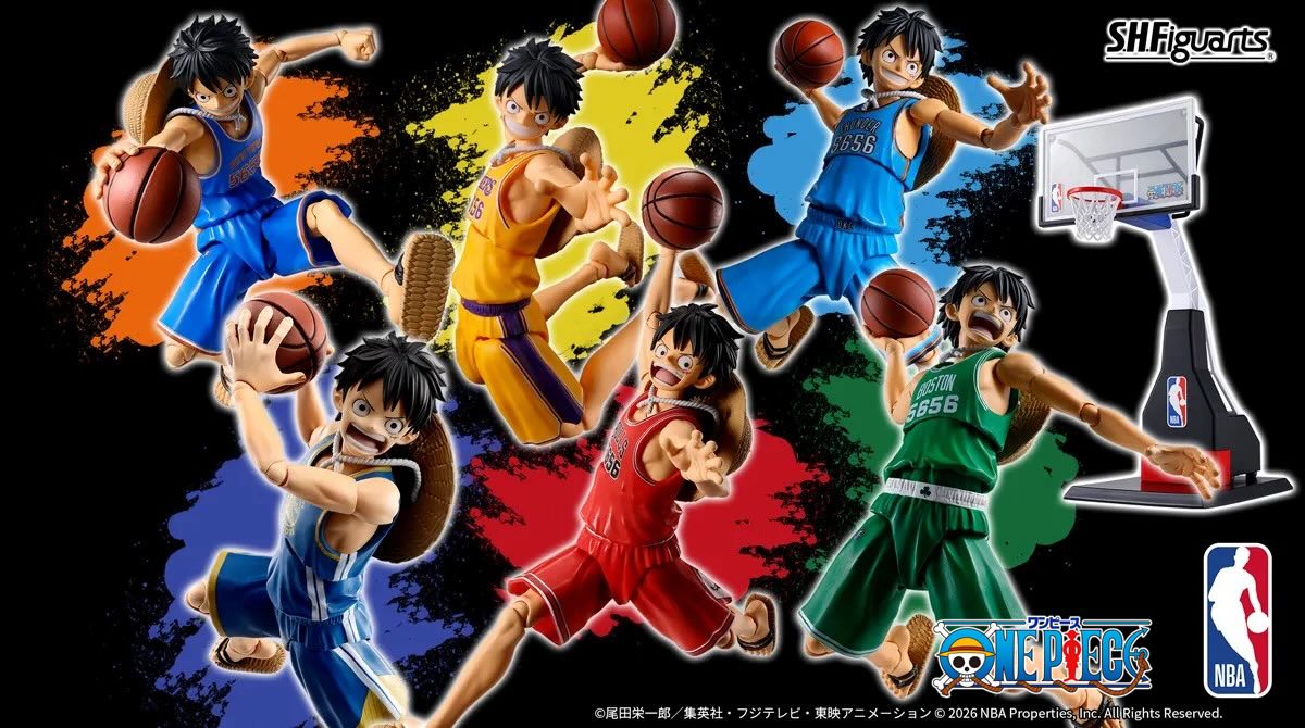 Bandai S.H.Figuarts One Piece x NBA program will start March 3rd