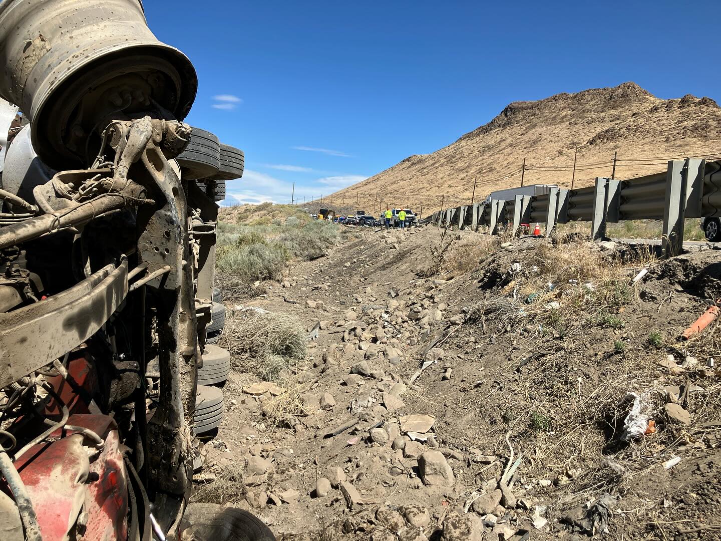 The Nevada Highway Patrol is investigating a crash involving a