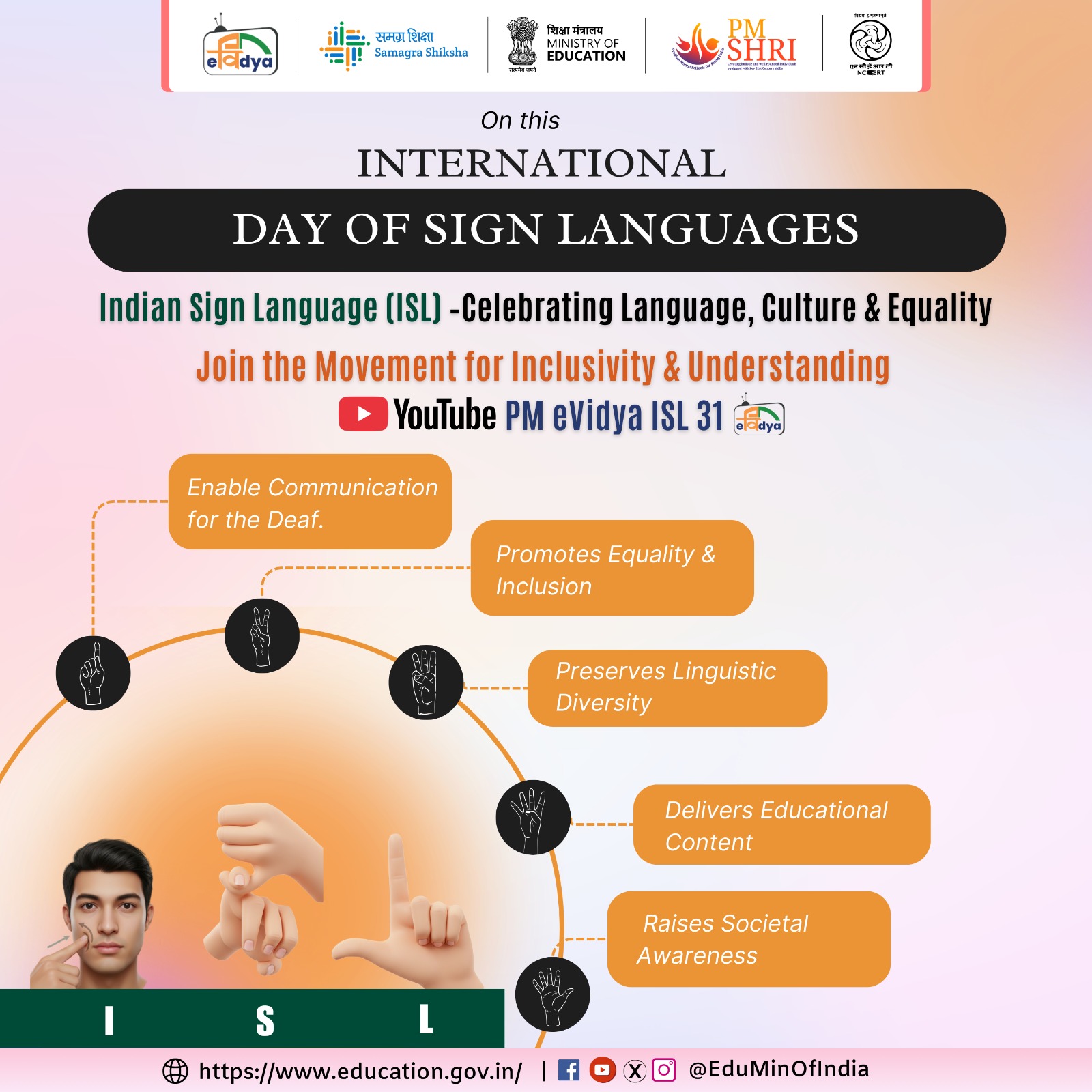 Ministry - Celebrating International Sign Language Day! Indian Sign ...