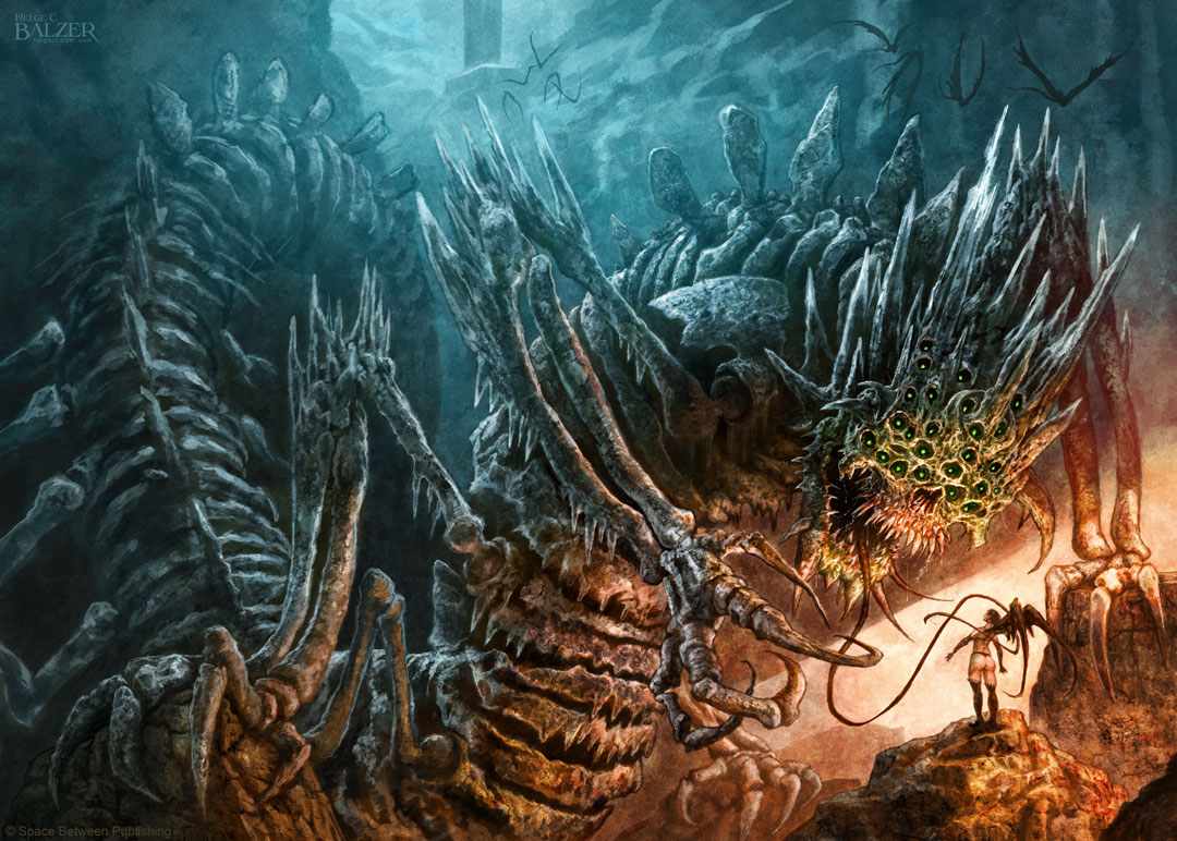 A sweet vignette I painted for Planet Apocalypse by Sandy Petersen