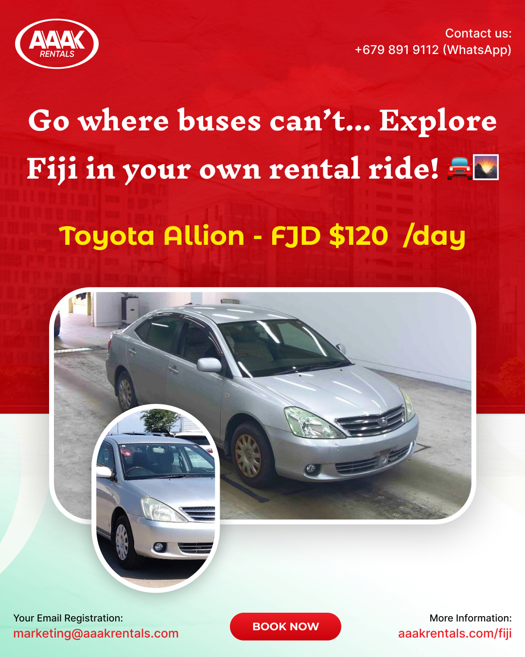 AAAK Car Rentals: Fiji Car Rental Agency Nadi Airport | Nadi