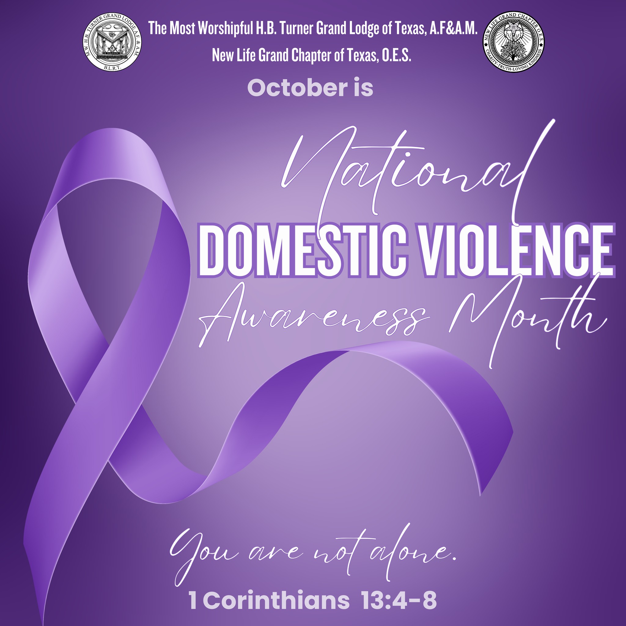 New - October is Domestic Violence Awareness Month 💜 This month, we ...