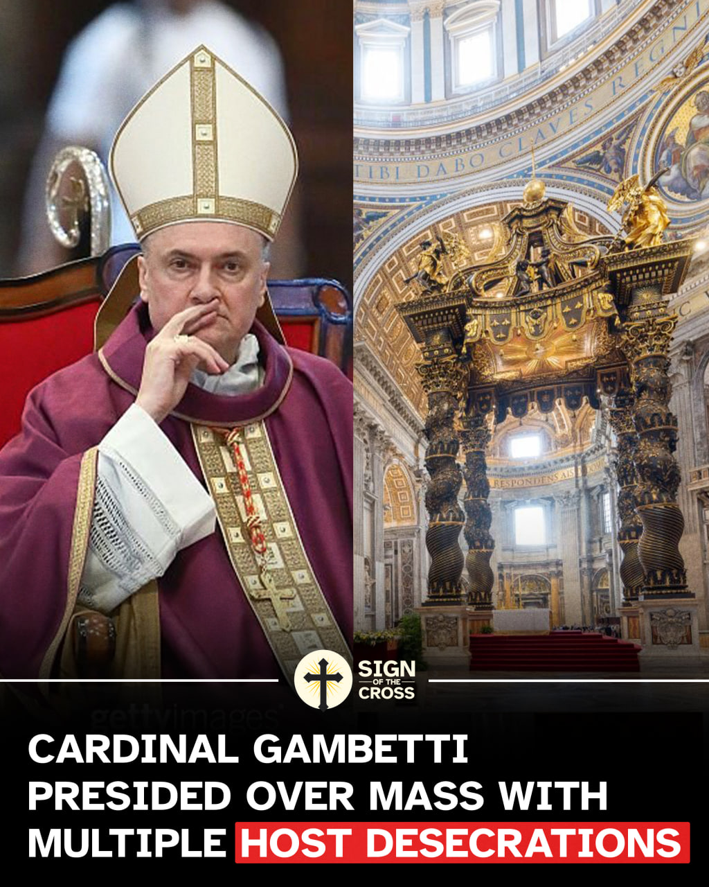 Sign - REPORT: Two Eucharist desecrations occurred during Mass presided ...