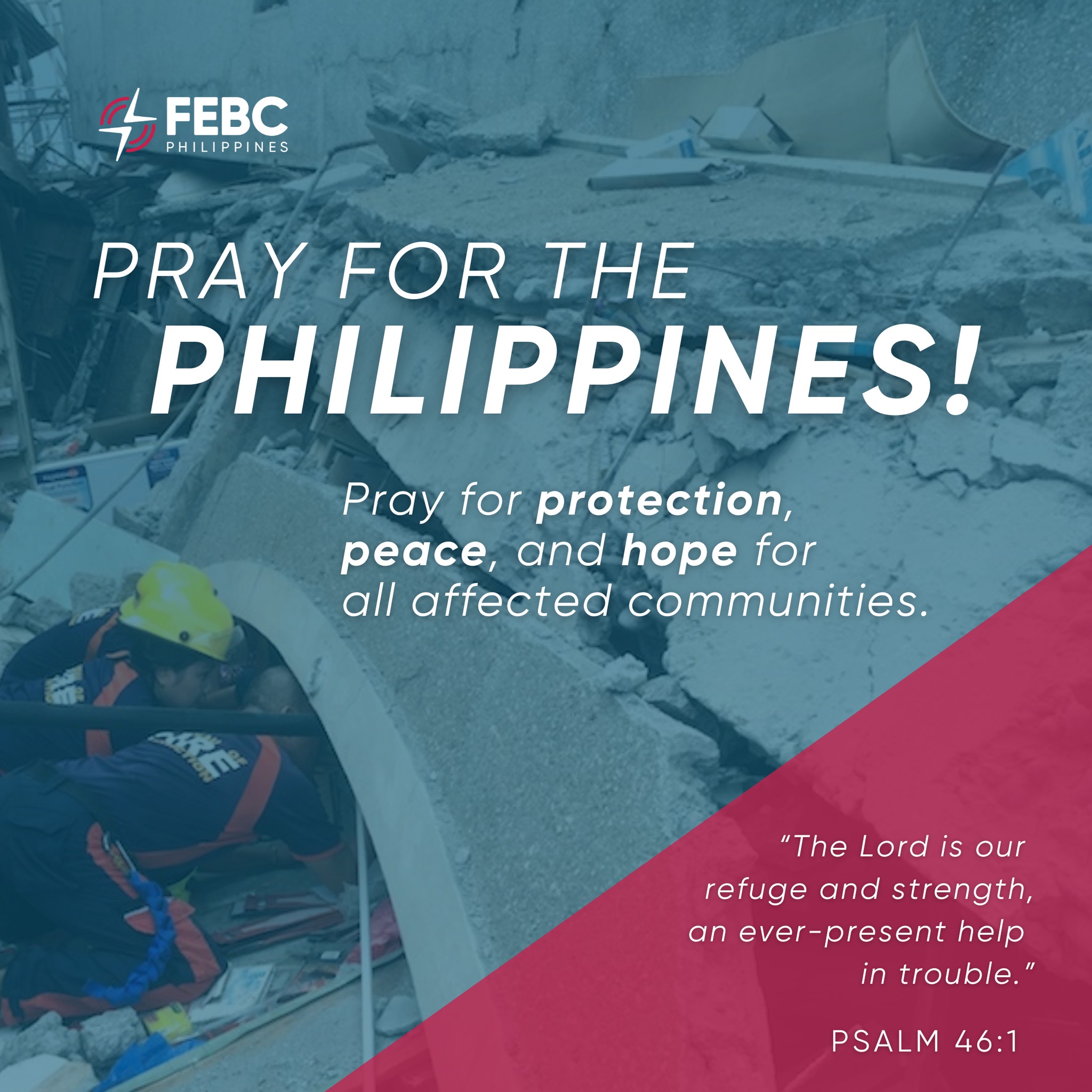 FEBC - Pray for the Philippines! In the midst of uncertainty and fear ...