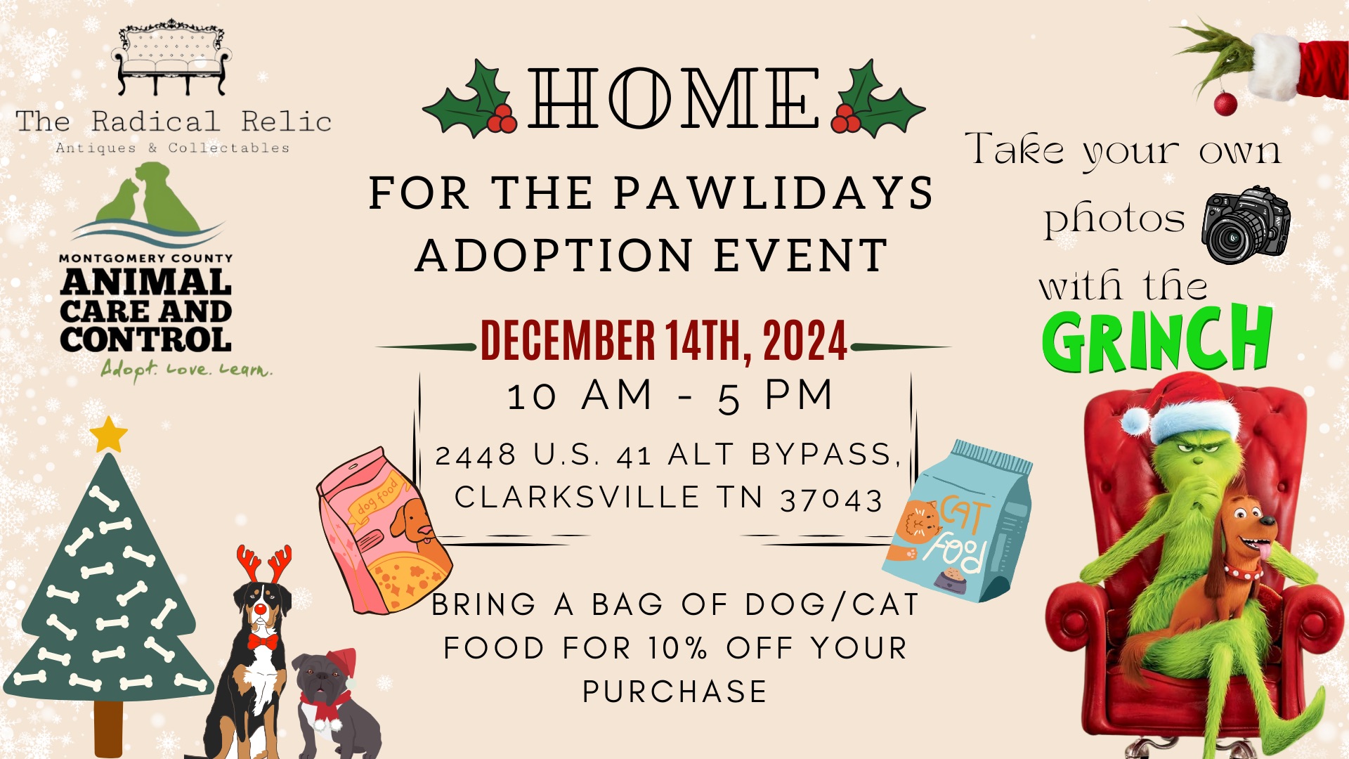 Home For The Pawlidays Adoption Event