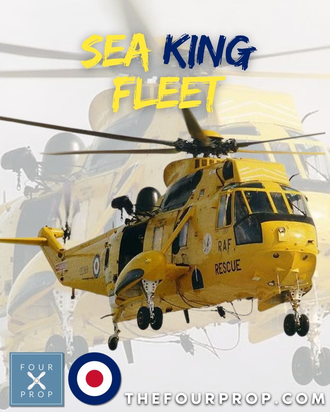 XZ594, the last 22 Squadron Search and Rescue Sea King to lift off