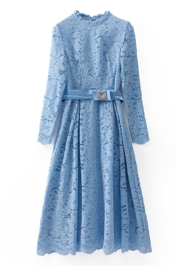kate middleton light blue lace dress katemiddleton Inspired #mididress 😀 . The Style=>http://bit.ly/4oiMd6K Kaim inc fabric_Satin glam bachelorette dress champagne Style:As Photo BLACK