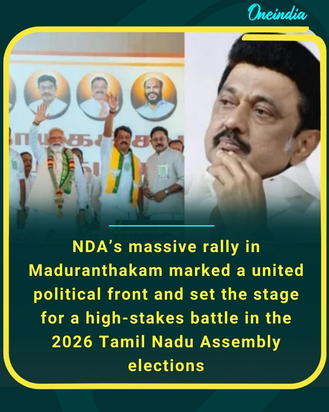 Oneindia - NDA’s show of strength in Maduranthakam signals the start of ...