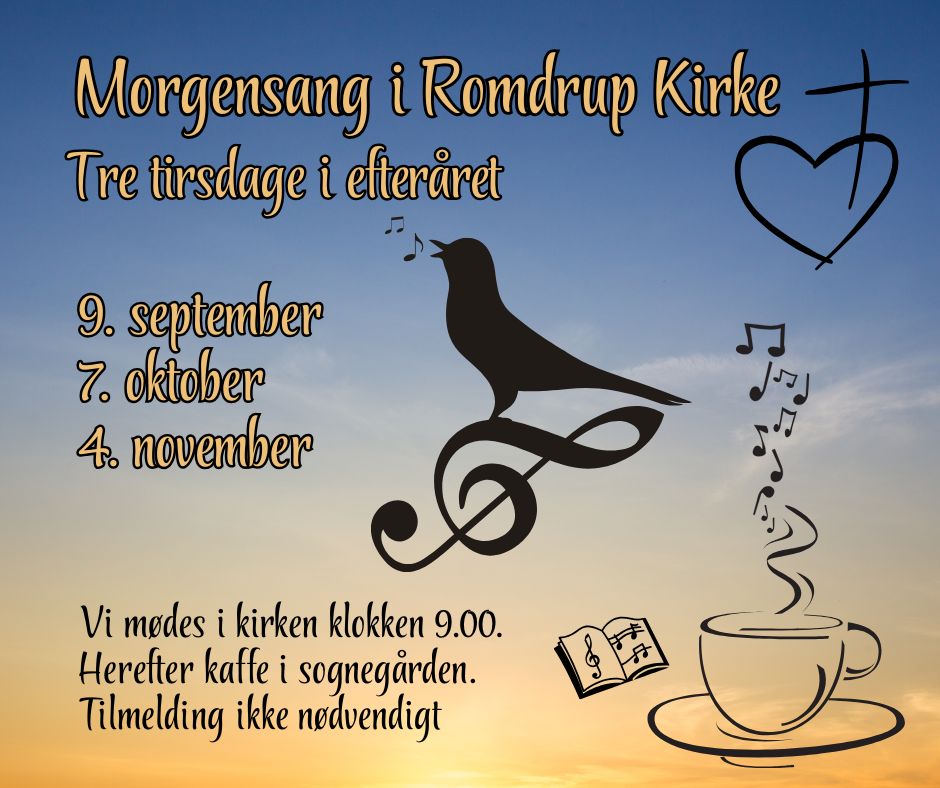 Romdrup-Klarup - Morgensang i Romdrup Kirke Tirsdag den 7. oktober ...