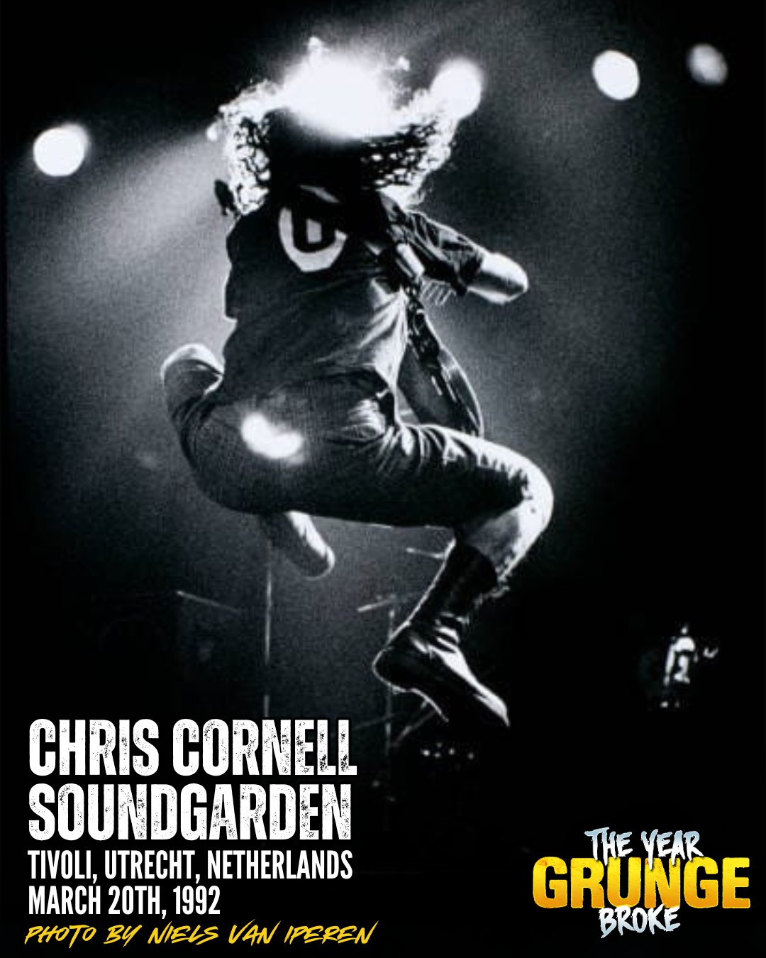 CHRIS CORNELL of SOUNDGARDEN, photographed by Niels van Iperen, ON