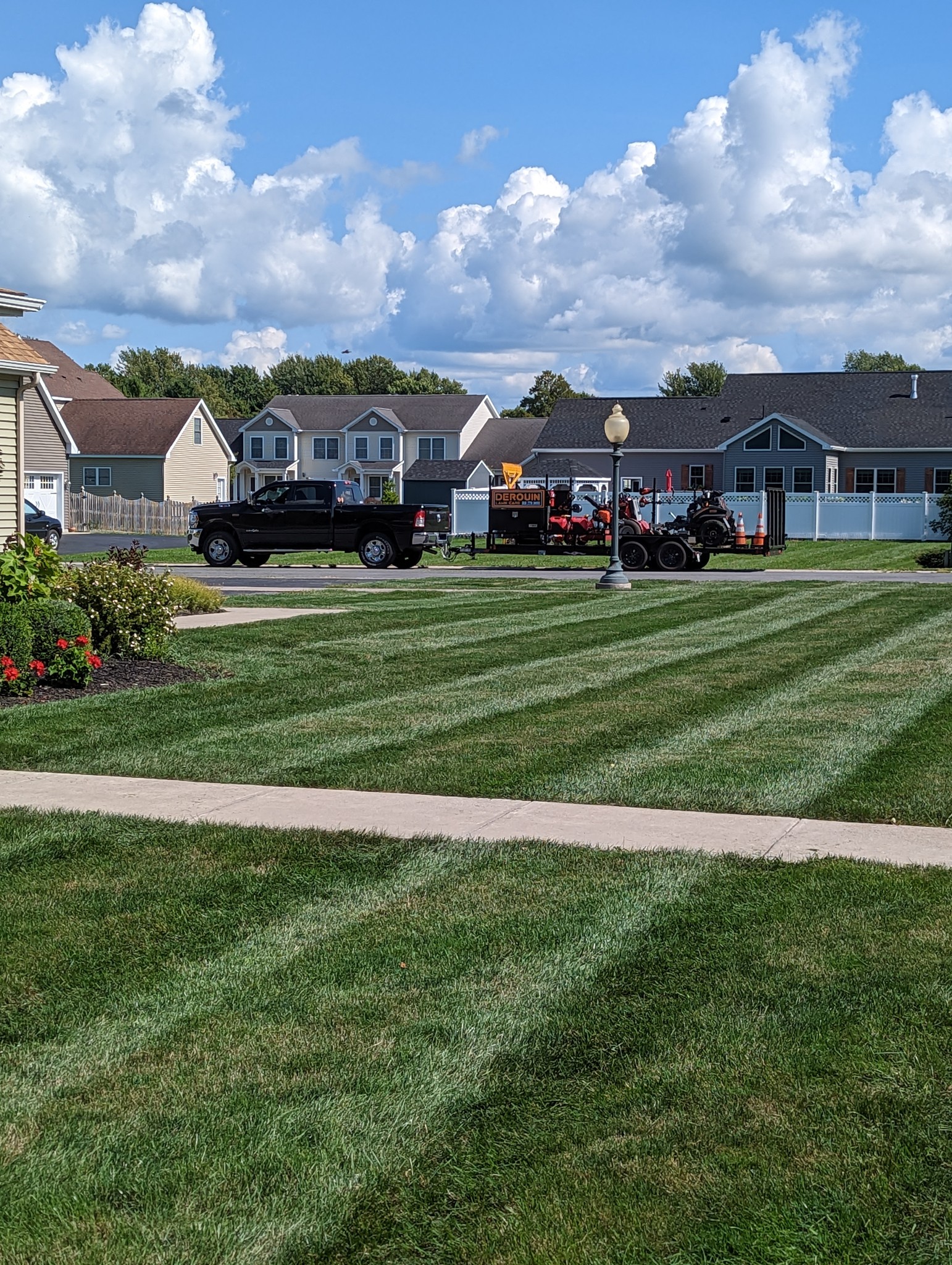 A quick trip around the neighborhood after we finished cutting, still ...