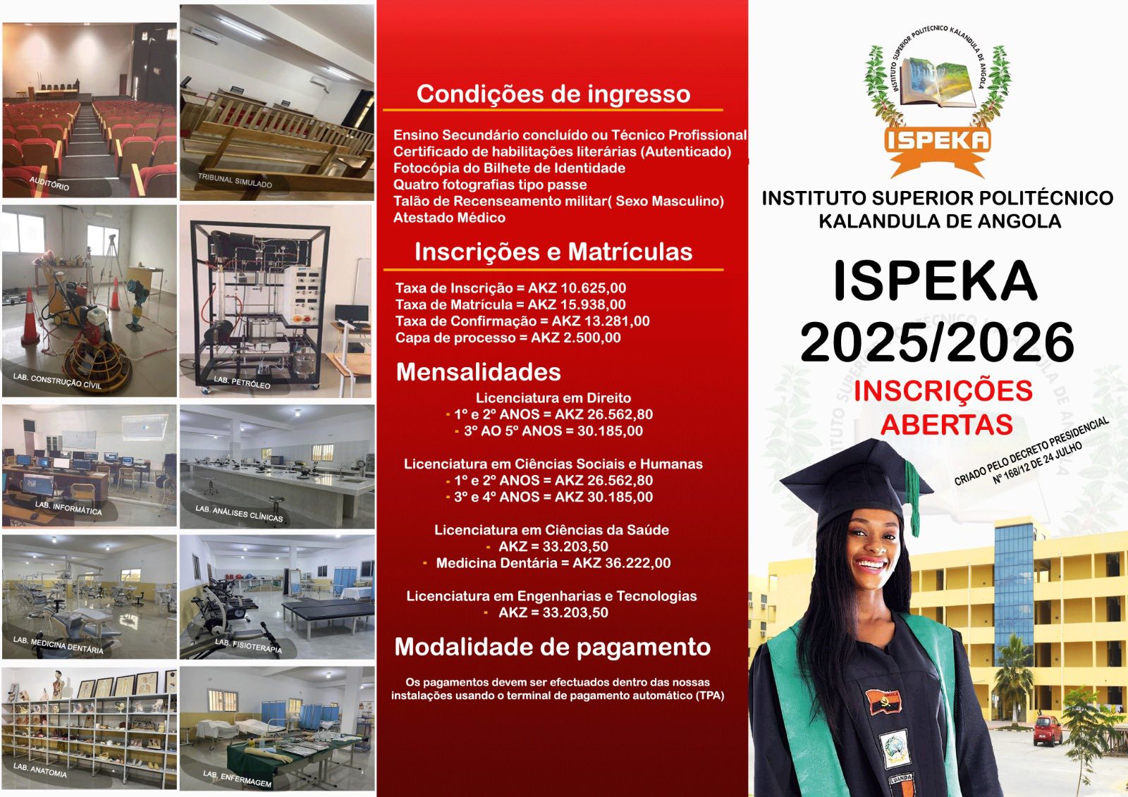 Instituto Superior Politécnico Kalandula de Angola Ispeka | Luanda