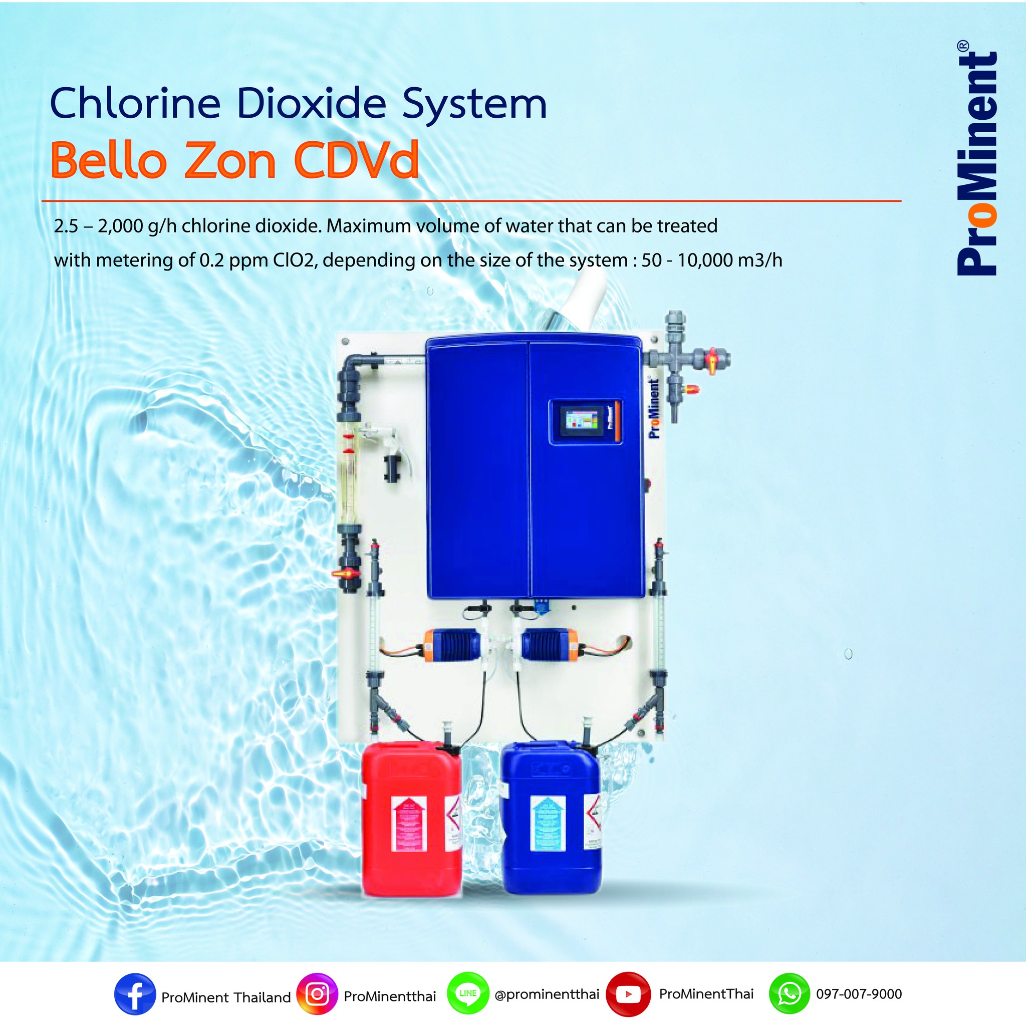 ProMinent - 💦Chlorine Dioxide System Bello Zon CDVd 💦 2.5 – 2,000 g/h ...