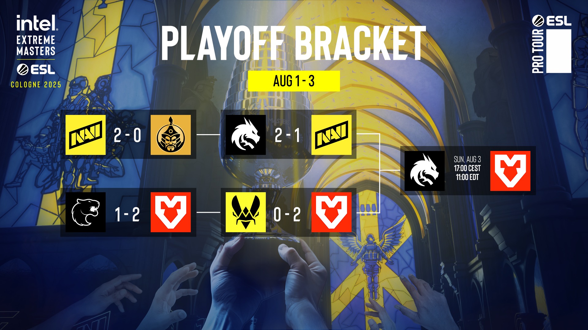 ESL - 1 more game separates us from a new team lifting The Chalice. 2 ...