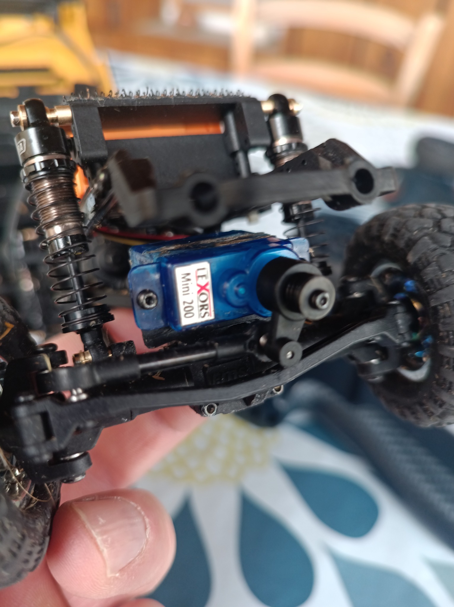 Générique Bras servo de Voiture RC, pièces de Mise à Niveau pour Fcx24 - Klaxon servo en Aluminium de pièces de Voiture Fcx24 RC - Pièces de Mise à Niveau du Bras