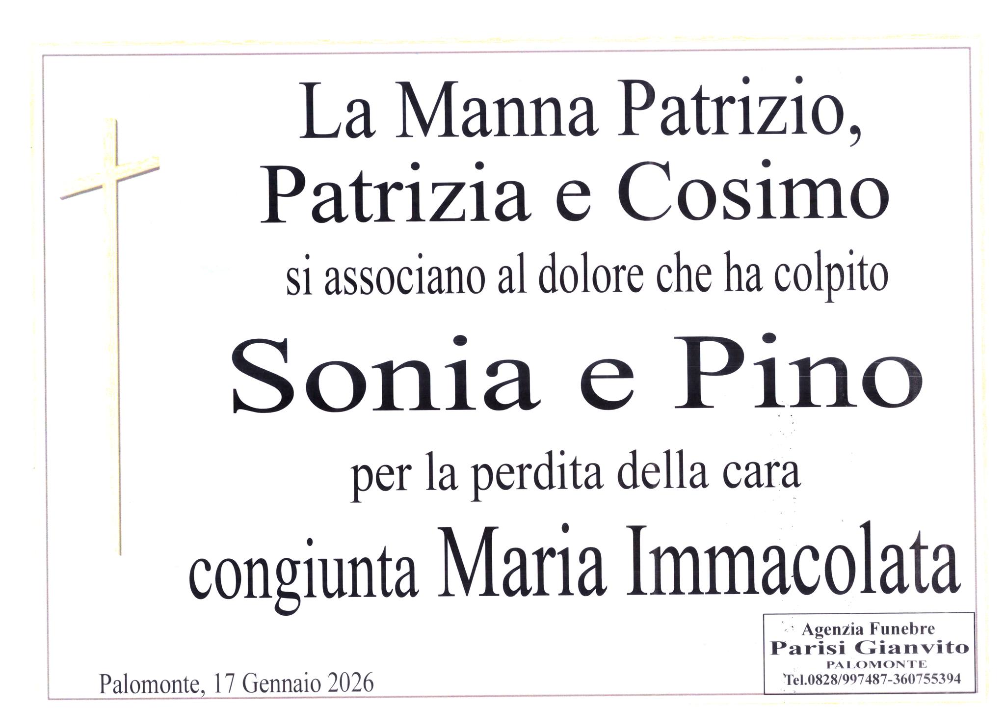 Agenzia Funebre Parisi Gianvito | Palomonte