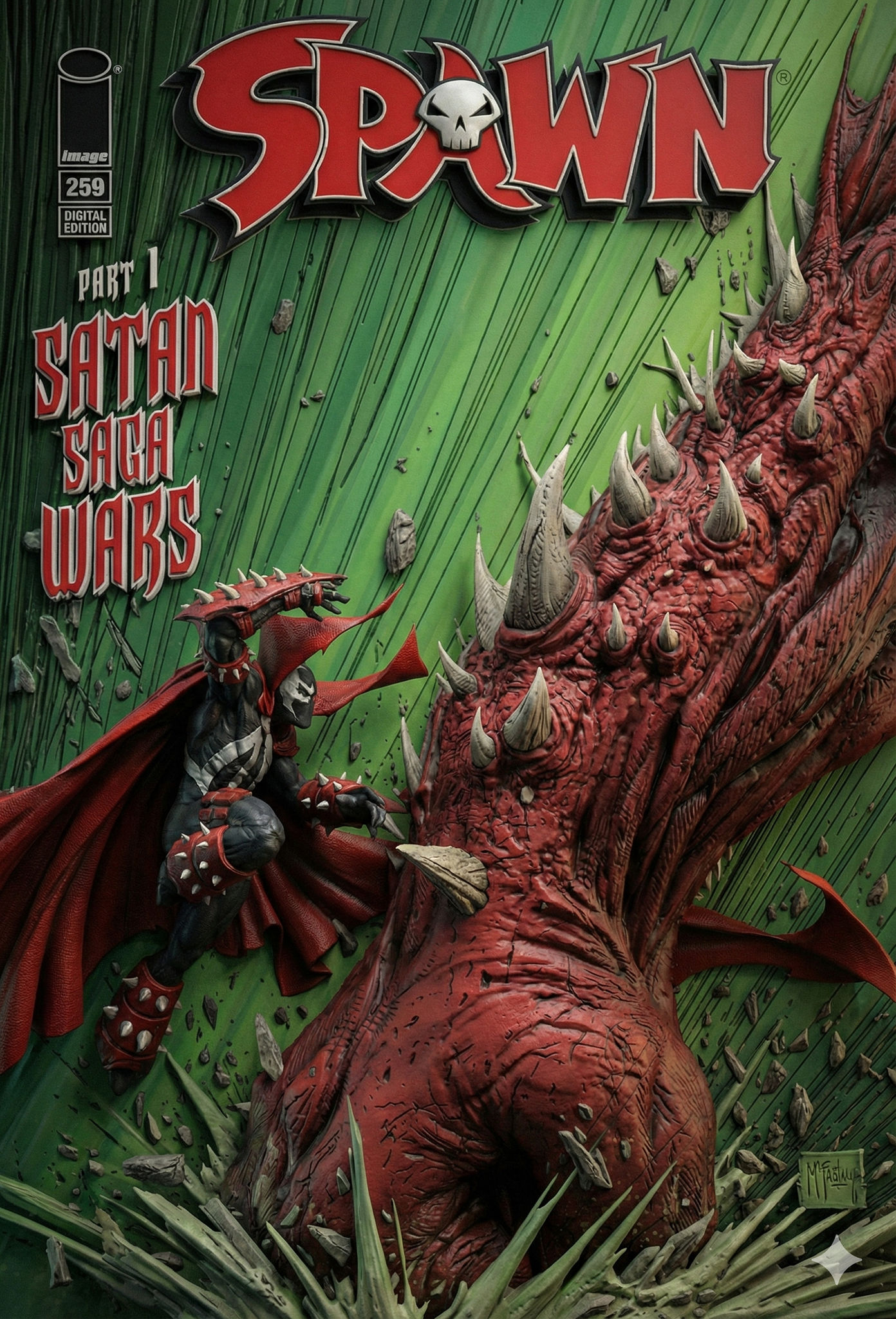 Spawn #259 (Reimagined) Original cover artwork by Erik Larsen