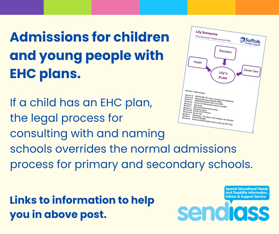 Sendiass - Admissions EHC Plans Admissions for children and young ...