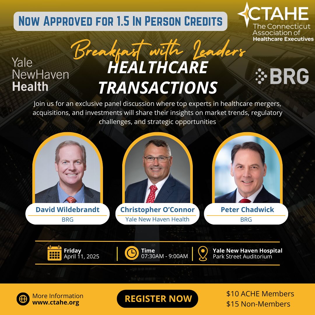 Connecticut - Our Breakfast with Leaders, Healthcare Transactions ...