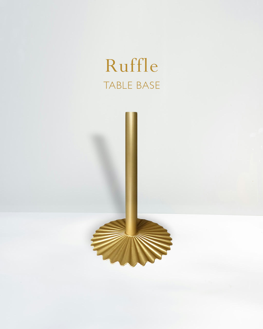 Harmony - A statement piece that stands tall The Ruffle Table Base ...
