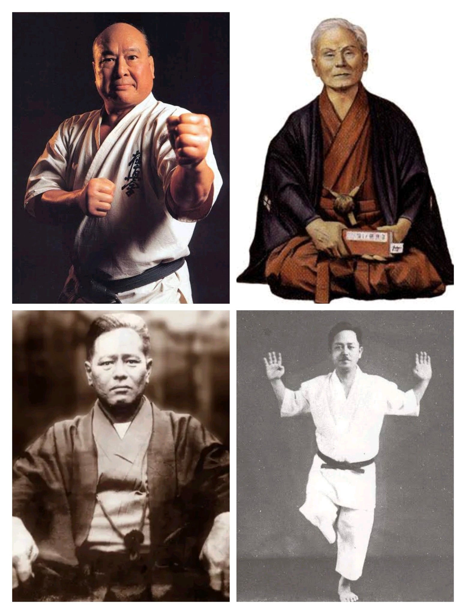Founders of different karate styles