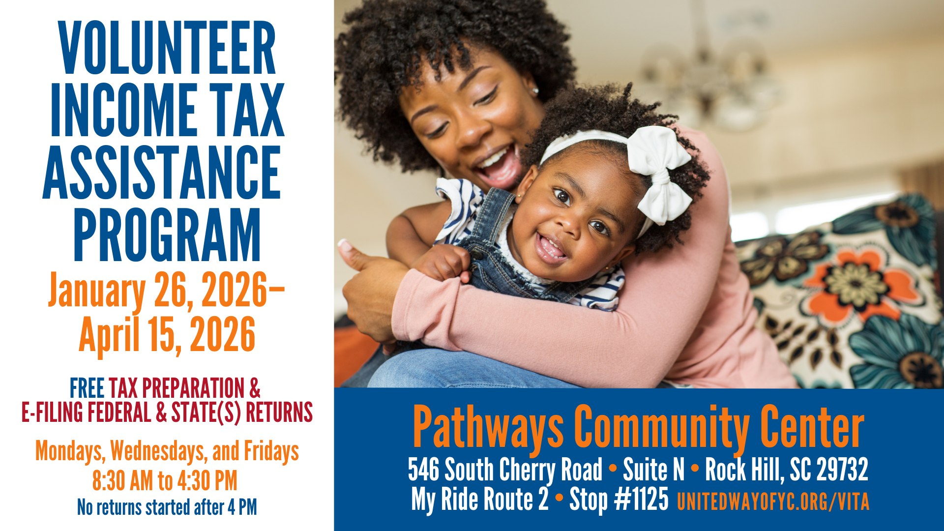 The Volunteer Income Tax... - City of Rock Hill, SC | Facebook