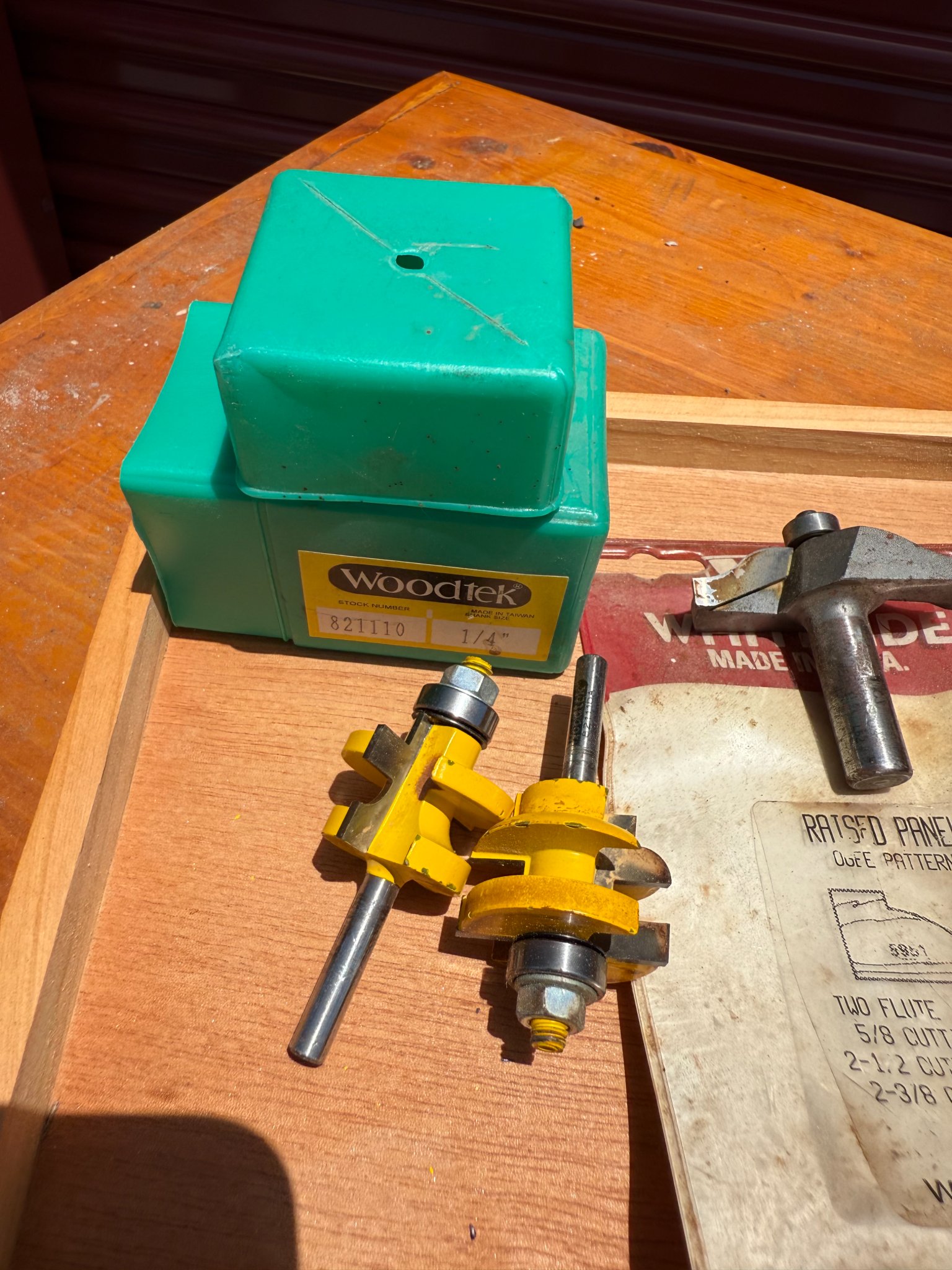 Woodcraft, Woodtek & Whiteside Router Bit Sets – Multiple Complete Sets ...