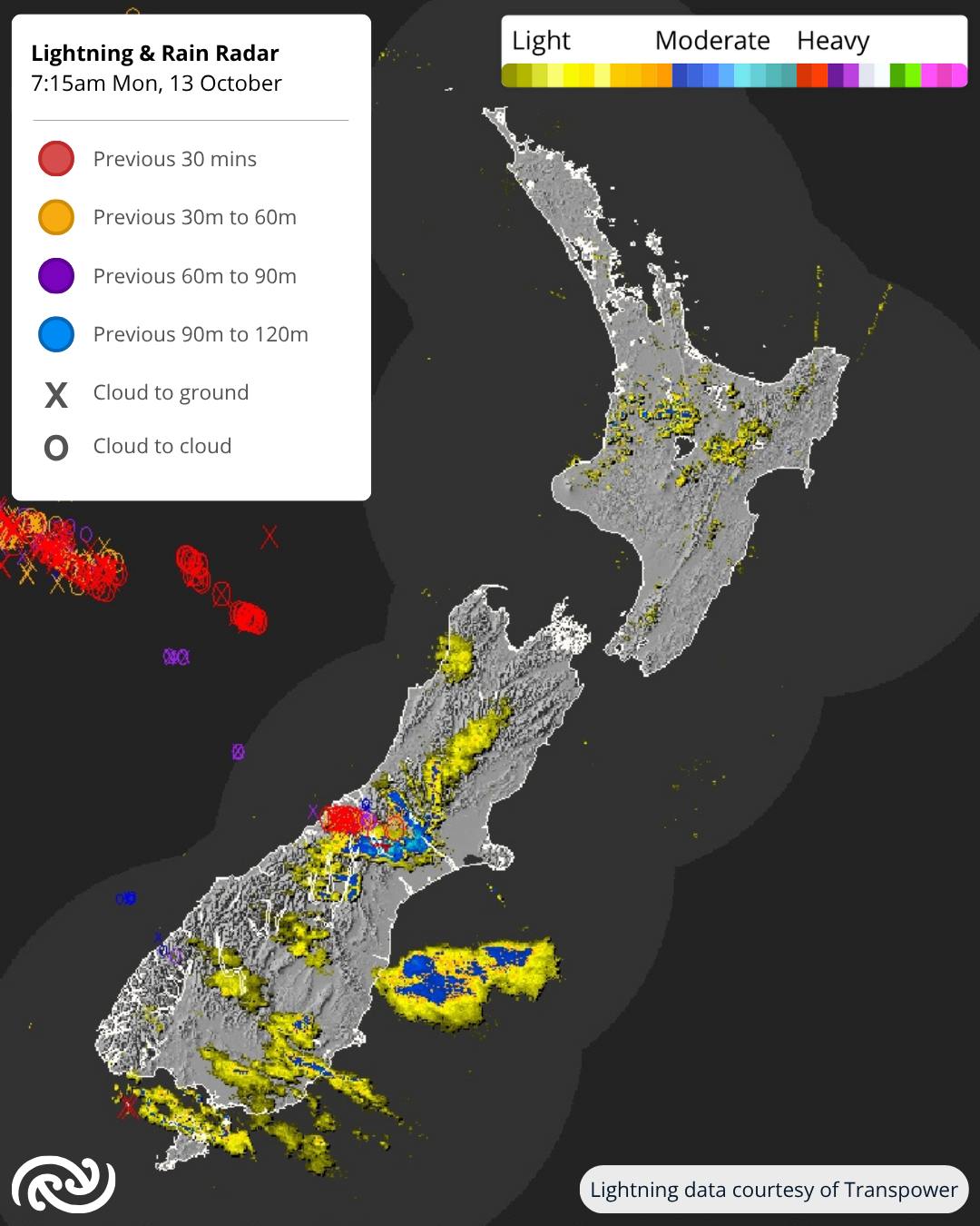 MetService - 🔔📡Morning Rain Radar Update! 🌧️Rain and showers continued ...