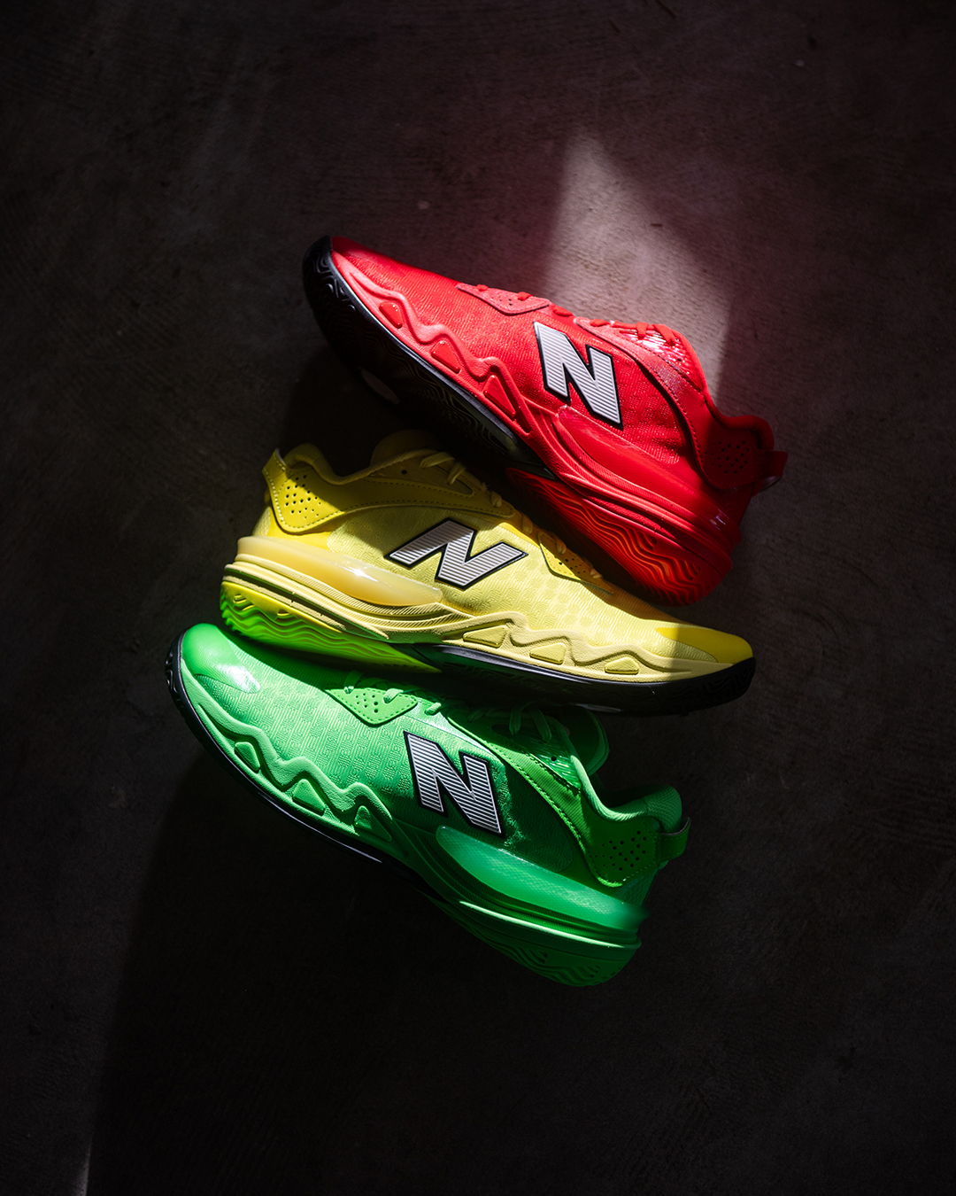 Built on FuelCell cushioning with a lightweight mesh upper and