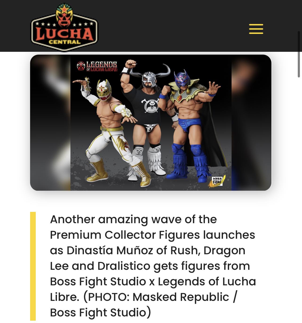 Dragon Lee joins Boss Fight Studio's Legends of Lucha Libre series