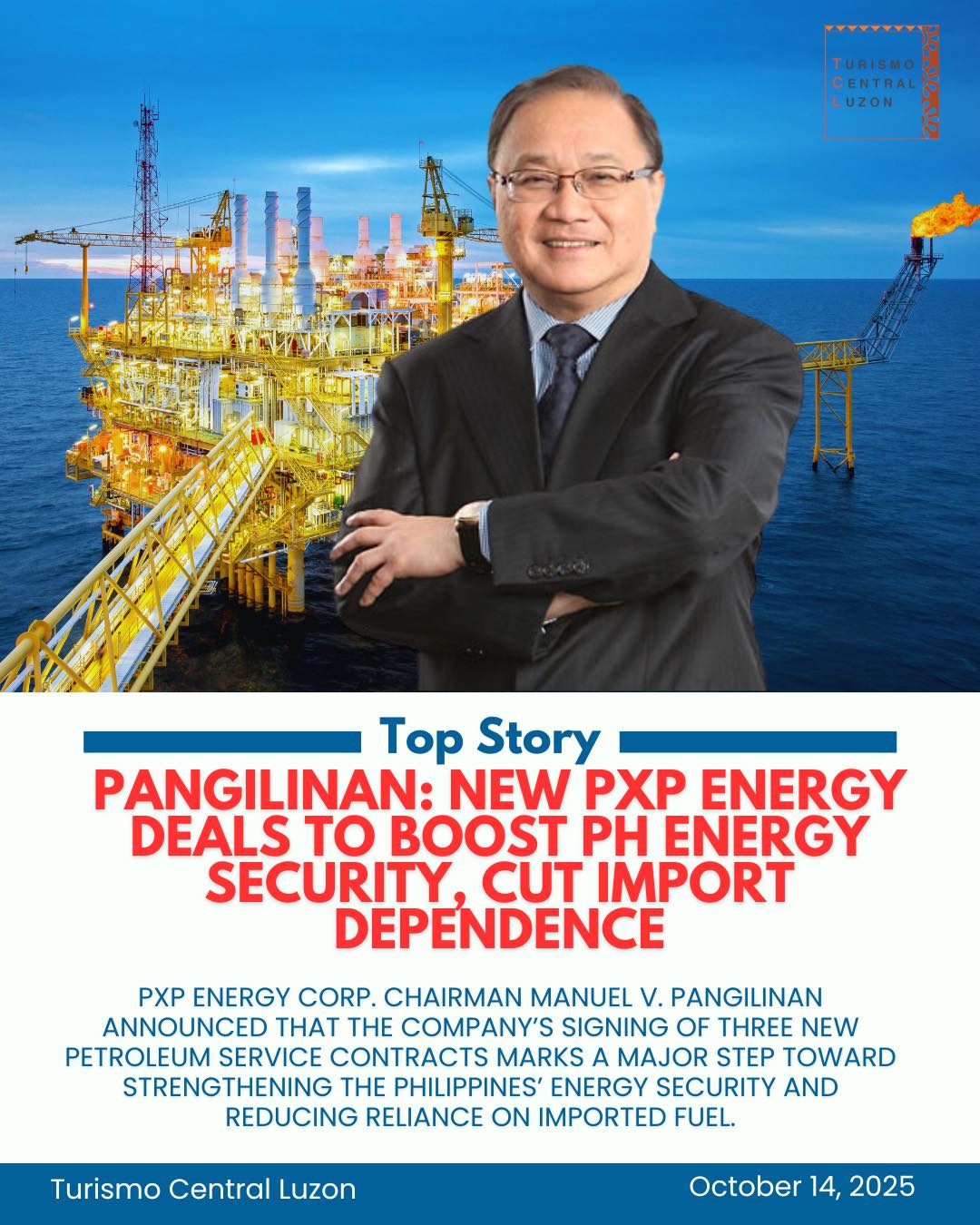 PANGILINAN: NEW PXP ENERGY DEALS... - Turismo Central Luzon | Facebook