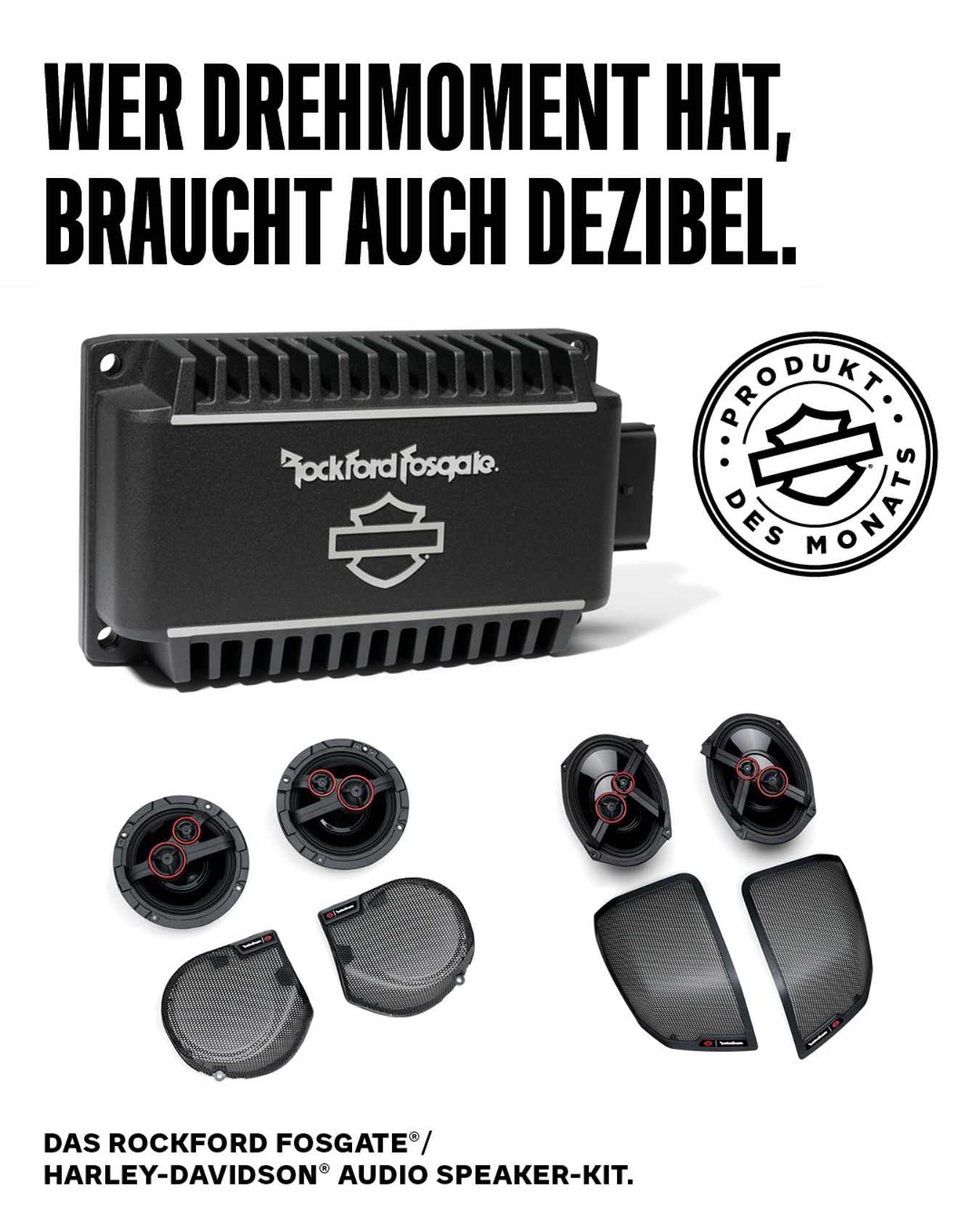 Amplificateur Audio Rockford Fosgate Pour Harley Davidson Street/Glide 2023-2025 - 4x200W, Neuf