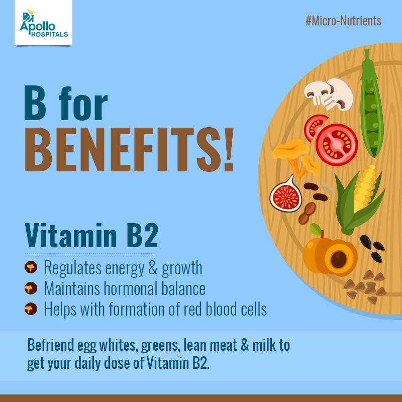 Apollo Hospitals Know About Micro Nutrients Vitamin B2 Also Known As Riboflavin Helps Produce Energy And Also Works As An Antioxidant Facebook