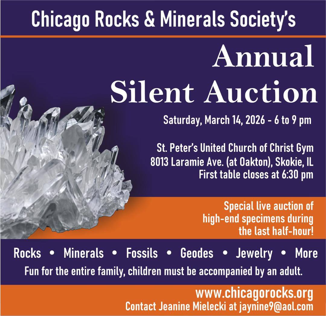 A big THANK YOU to... - Chicago Rocks & Minerals Society | Facebook