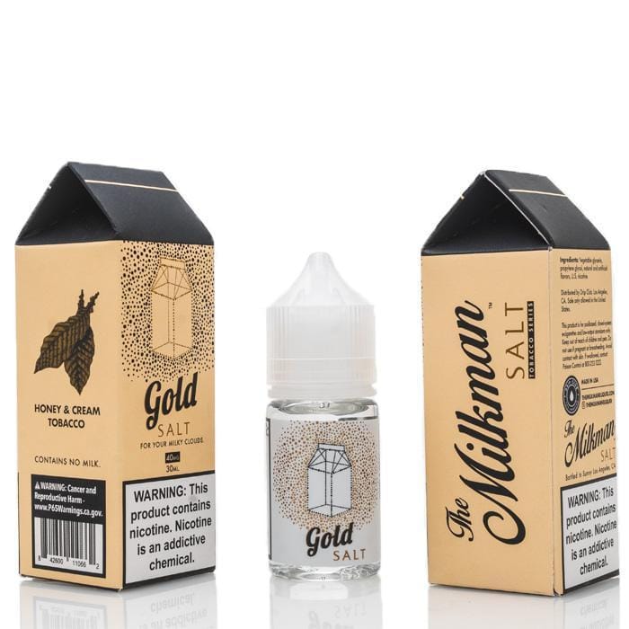 milkman vape juice discontinued GOLD SALT BY THE Gold Salt from The Milkman Salts line by the fame and long-standing brand The Milkman is a classic rendition of a full-bodied tobacco flavor with Empty 1ml Glass Vape Recommended For_Intermediate Vapers Piece or Box:Box of 10