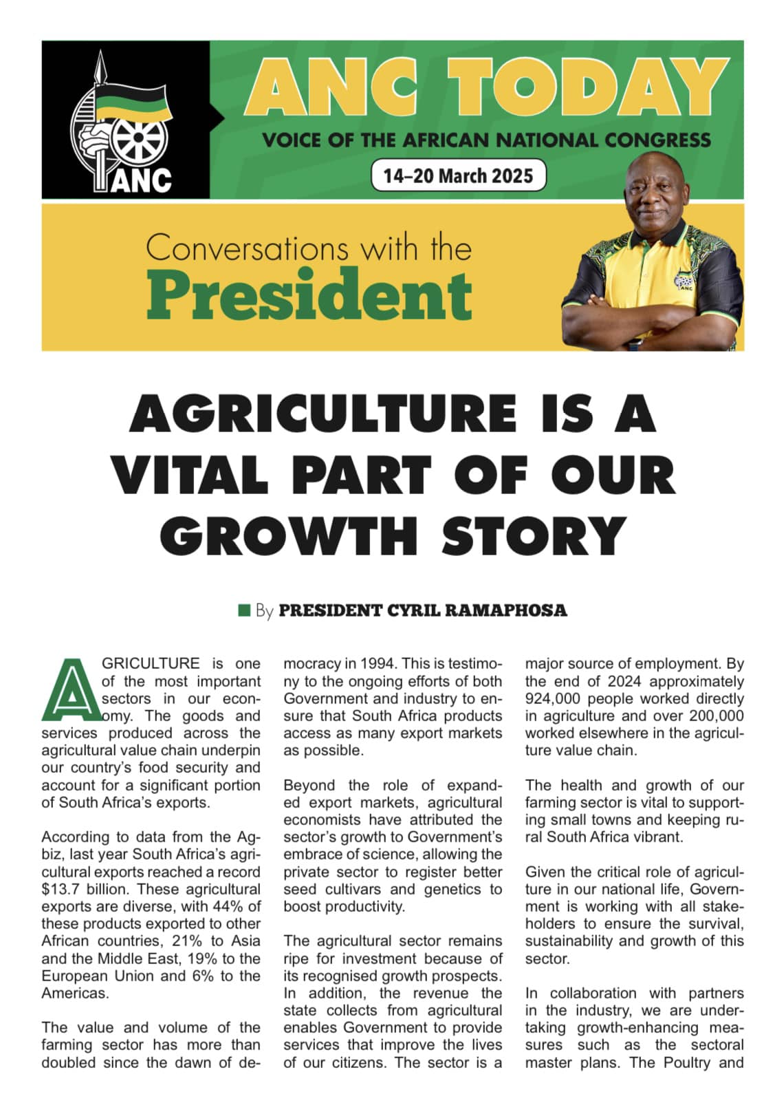MyANC - In this week's edition of ANC Today: 