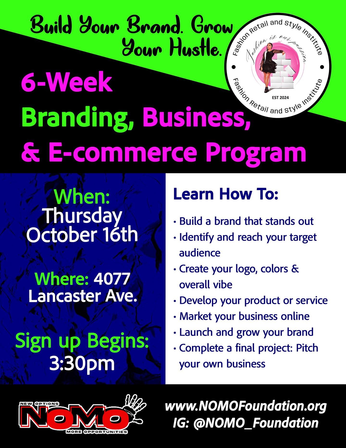 Nomo Foundation - “💡 Build your brand. Grow your hustle.... | Facebook