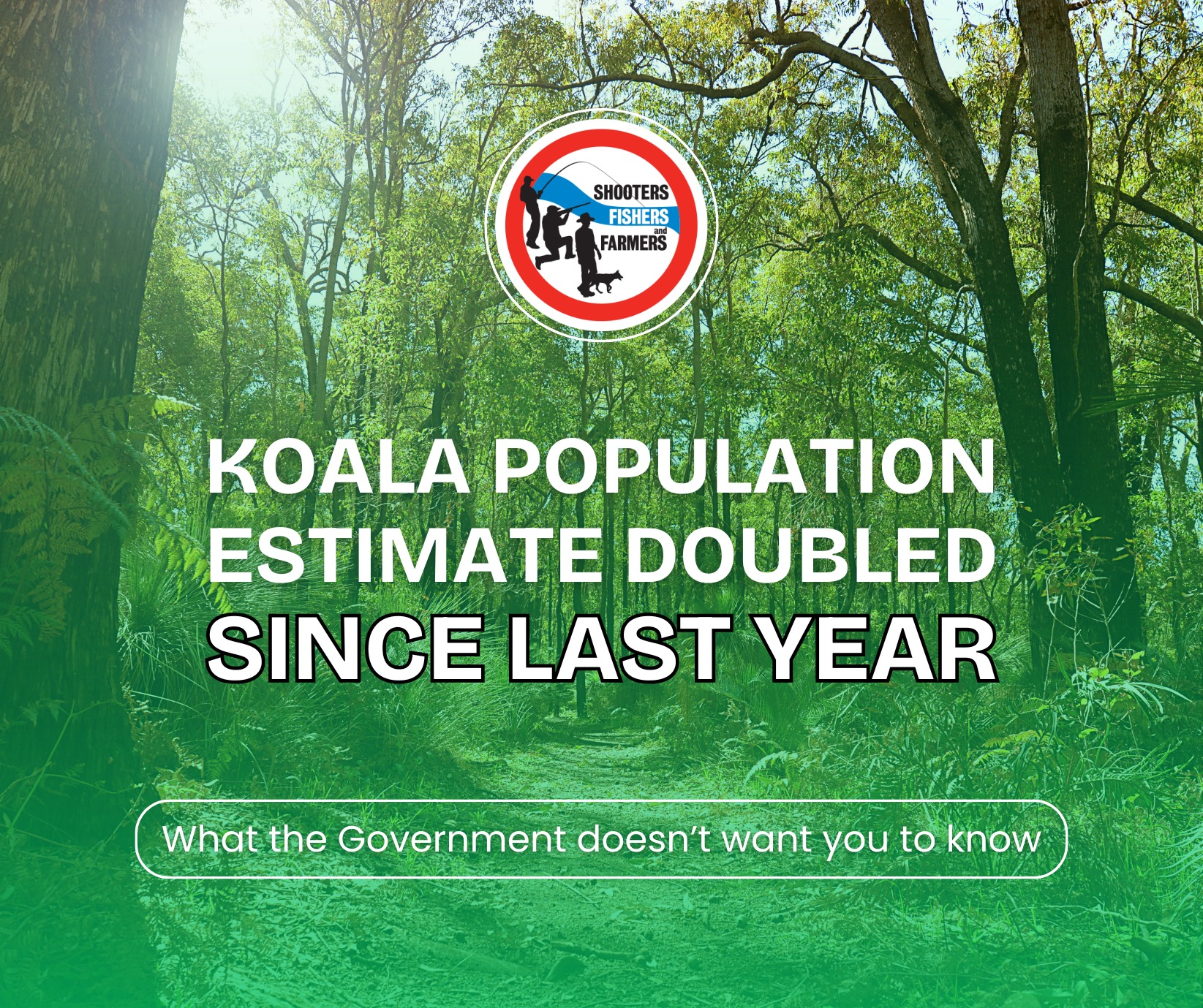 Mark - KOALA ESTIMATE DOUBLED Recent data from the CSIRO’s National ...