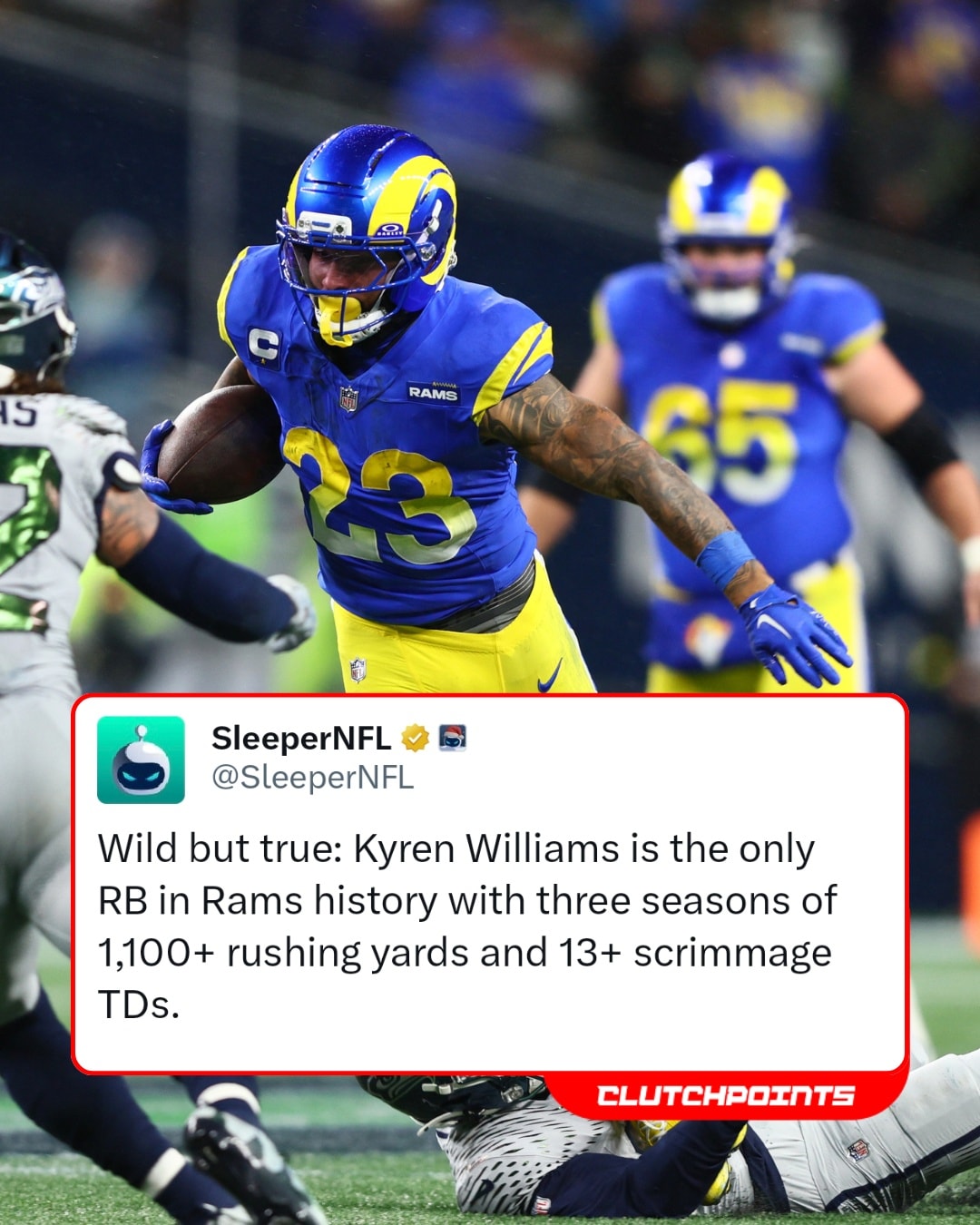 Rams Nation - Kyren Williams is officially in a league of... | Facebook