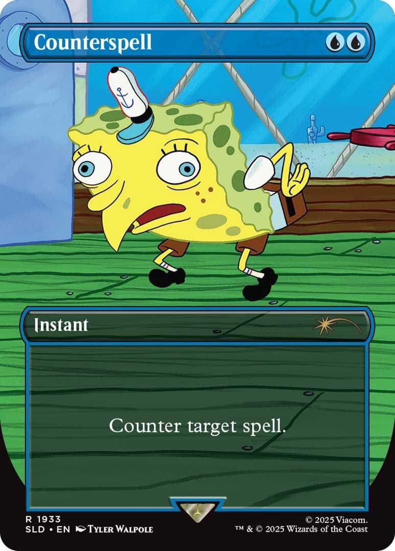 mtg spongebob secret lair bonus card Magic The Gathering x Squarepants: Internet Sensation (Non-Foil) : Toys & Games SpongeBob SquarePants Secret Lair bonus