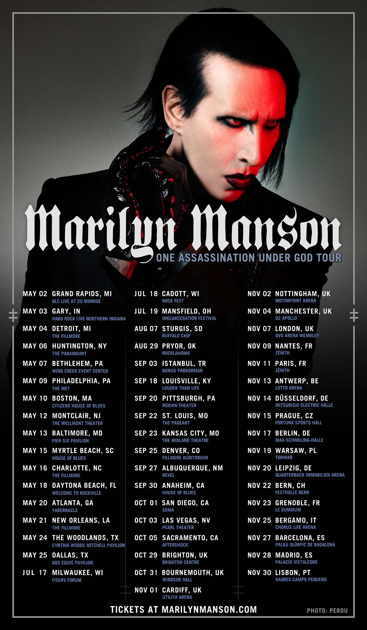 Marilyn Manson Iron Maiden Limp Bizkit set to headline