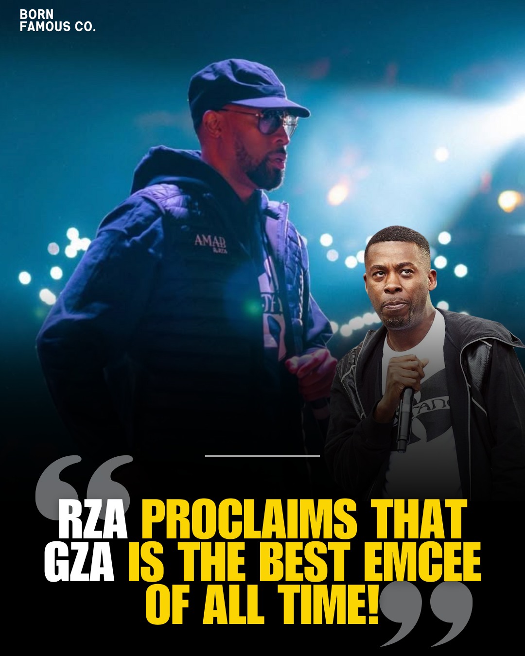 RZA has always been adamant about GZA being his favorite MC of all