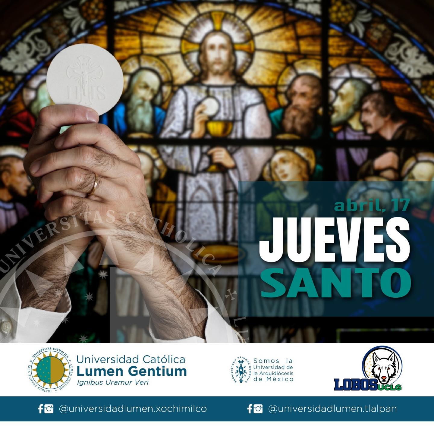 Universidad - En el jueves santo recordamos la última cena de Jesús con ...