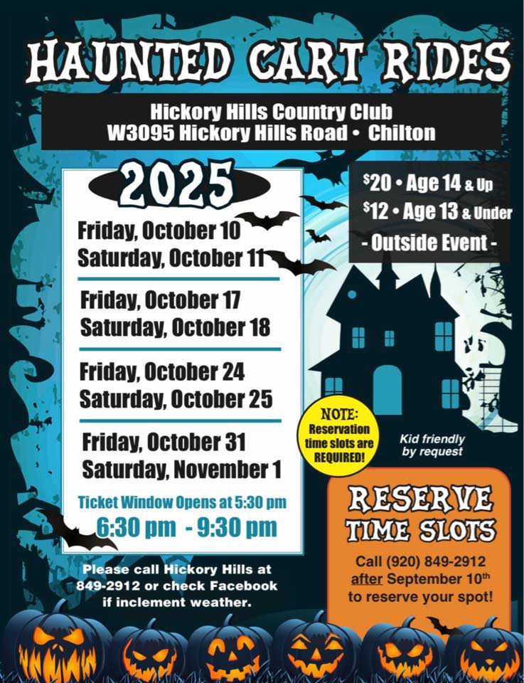2025... - Haunted Halloween Golf Cart Rides at Hickory Hills Country ...