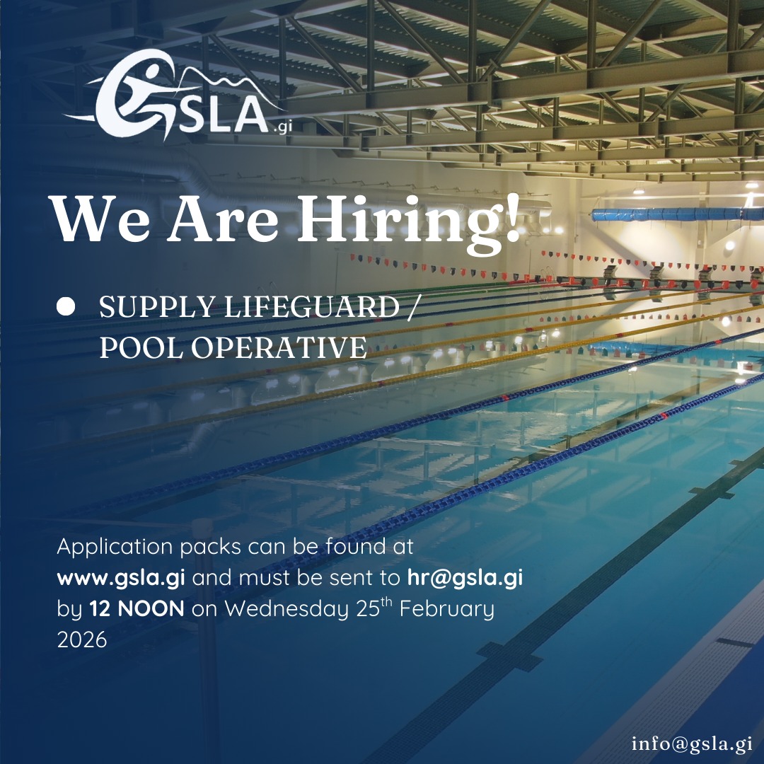 Gibraltar - SUPPLY POOL OPERATIVE / LIFEGUARD VACANCY Visit our GSLA ...