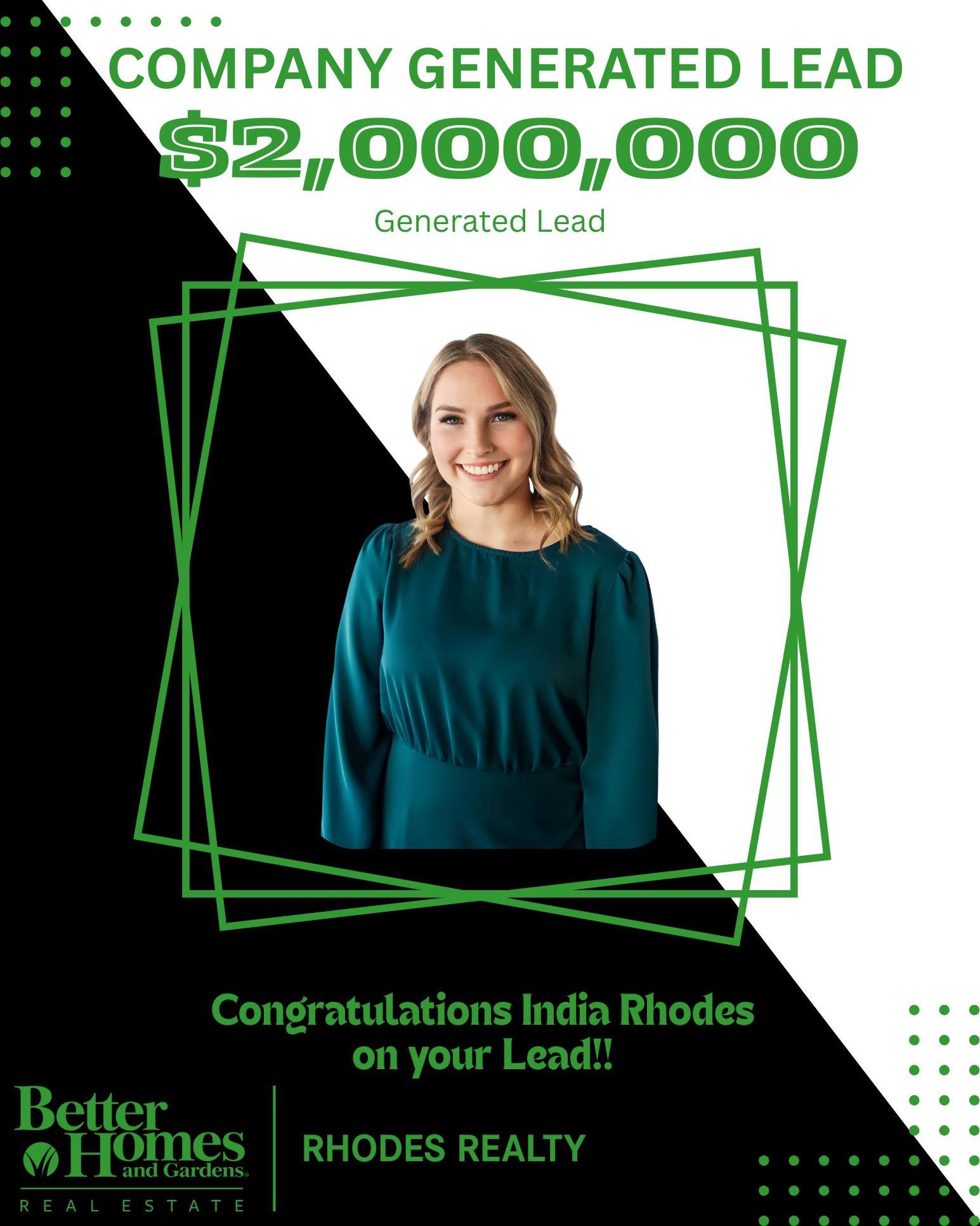 🎉 Shoutout to India Rhodes for... - BHGRE Rhodes Realty | Facebook
