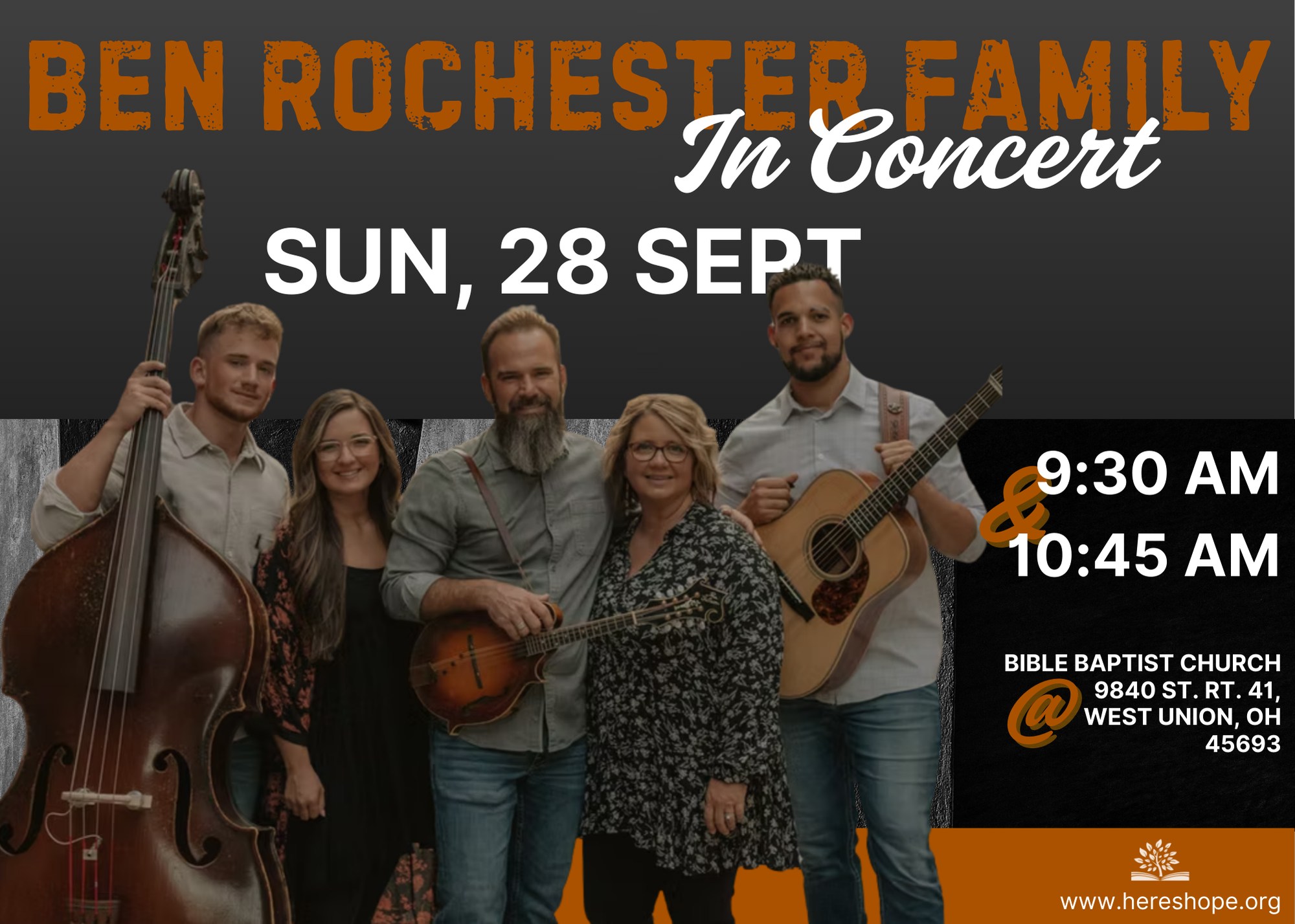 Bible - 🙌 We’re excited to welcome back the Ben Rochester Family for a ...