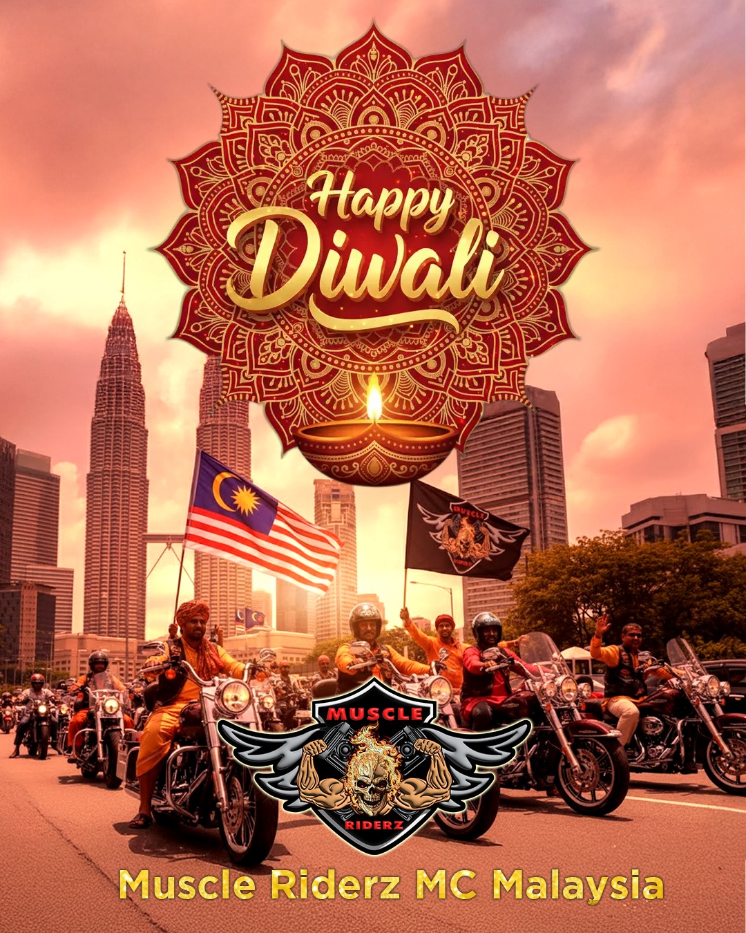 Muscle - Muscle Riderz MC wishes everyone a roaring and radiant Happy ...