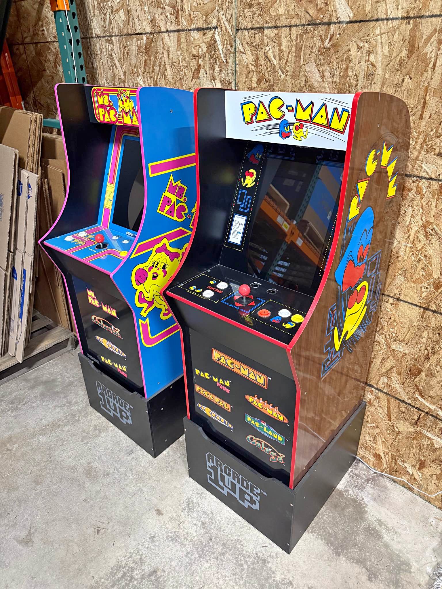 Arcade1Up Pac-Man 40th Anniversary & Ms. Pac-Man Arcade Cabinets w ...